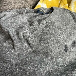 Ralph Lauren Men's Gray Crewneck Sweater